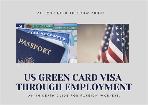 How to Get a Green Card Through Employment .